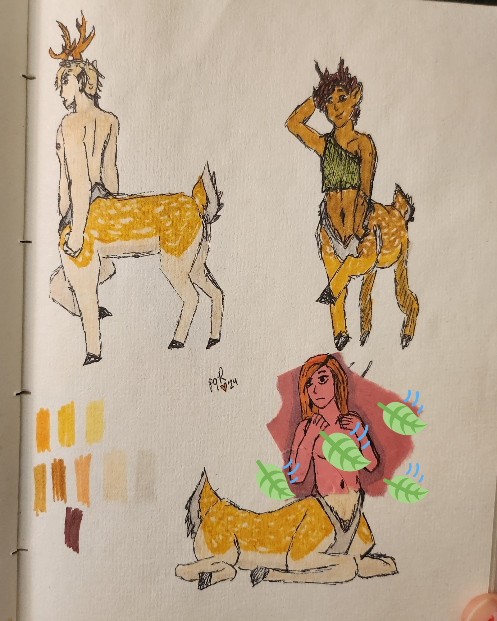 Drawing of Rowan & Cervitaurs